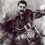 Сталин на мотоцикле